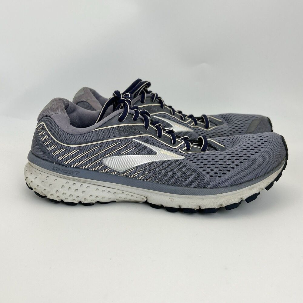 Brooks Ghost 12 Running Training Shoes Womens Sz 8.5 Slate Gray Mesh